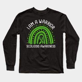 I Am A Warrior Scoliosis Awareness Long Sleeve T-Shirt